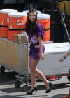 Jessica Lowndes - on the set of 90210 in Los Angeles